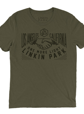 Light In Your Hands林肯公园LINKIN PARK 橄榄色短袖纯棉T恤
