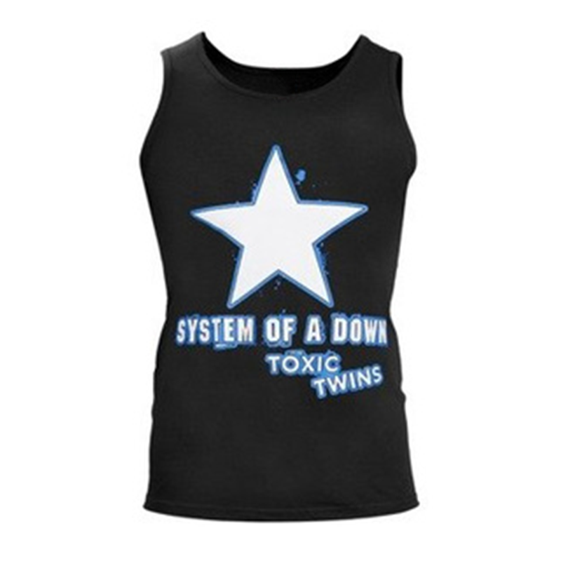 SYSTEMOFADOWN复古无袖T恤男