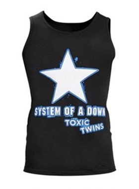 SYSTEM OF A DOWN 堕落体质另类金属摇滚乐队欧美复古宽松无袖T恤