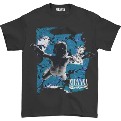 Nirvana短袖摇滚男士T恤直喷
