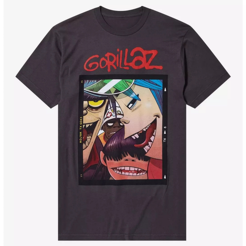 Gorillaz街头霸王短袖圆领T恤男