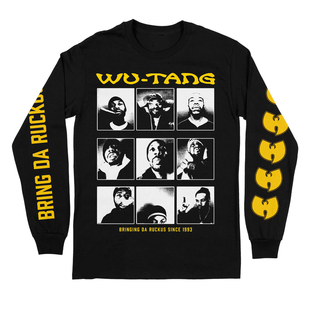 重磅长袖 Clan美国东海岸硬核嘻哈音乐说唱男士 T恤 Tang 武当帮Wu