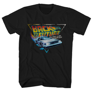 Back 复古高街短袖 Future跑车赛车电影美式 T恤 The 回到未来