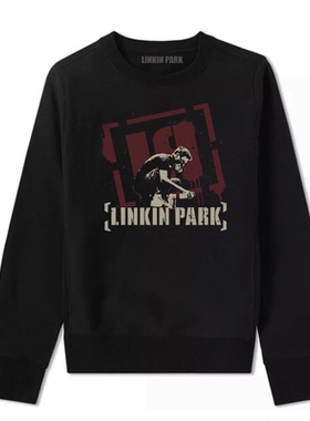 LINKIN PARK 林肯公园涂鸦艺术 街边士兵摇滚 重金属乐队圆领卫衣