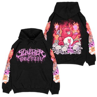 SLAUGHTER TO PREVAIL和熊摔角的死核暗黑乐队美式纯棉连帽卫衣男