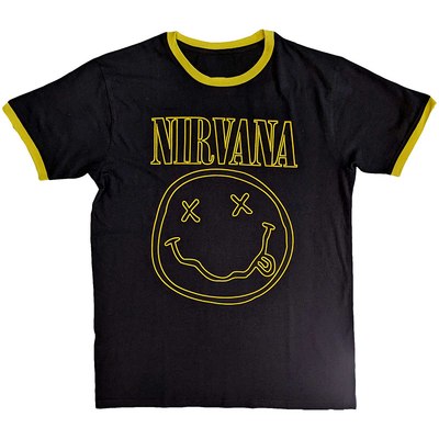 Nirvana涅槃乐队摇滚美式复古T恤