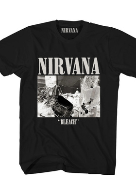 官方同款涅槃乐队Nirvana摇滚t恤短袖kurt cobain科特柯本短袖T恤