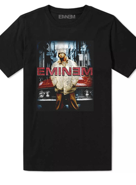 Eminem 阿姆 8英里8 Mile hip hop说唱嘻哈欧美宽松复古短袖T恤