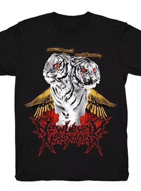 POLYPHIA复调乐队美国前卫金属暗黑摇滚高街宽松直喷男女T恤短袖