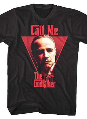Godfather教父电影联名Corleone柯里昂马龙白兰度男士T-ShirtT恤