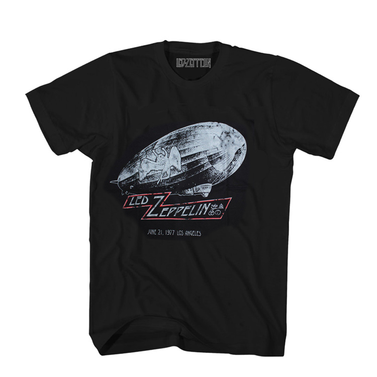 齐柏林飞艇乐队摇滚复古短袖T恤