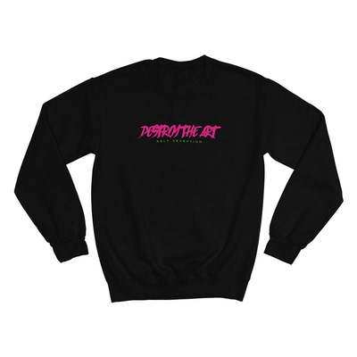 SelfDeception乐队黑色圆领卫衣