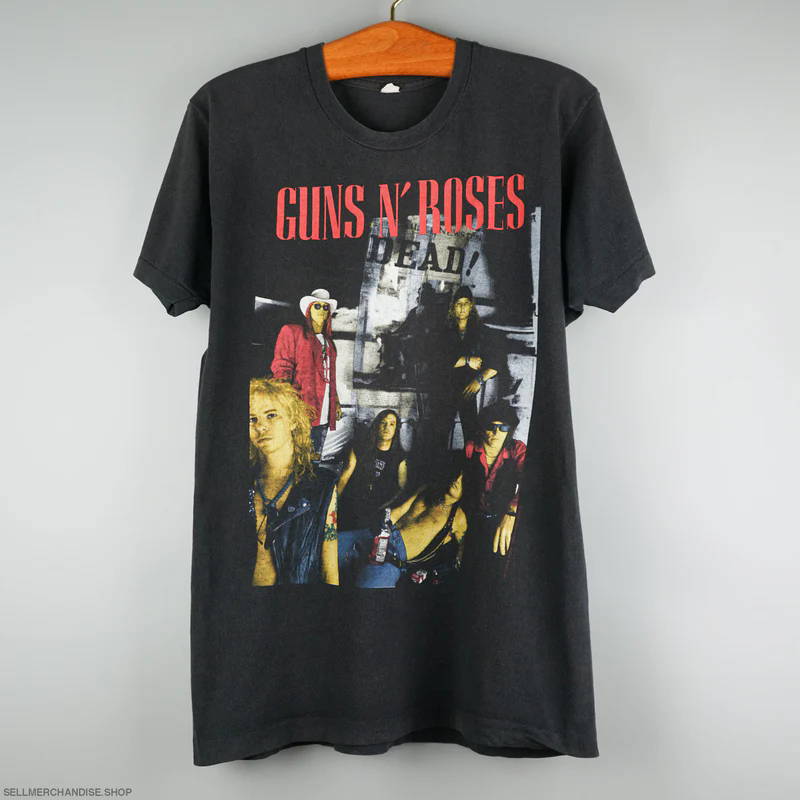 GunsN'Roses枪花乐队摇滚男T恤