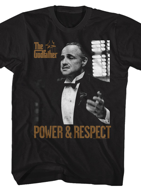 Godfather Corleone Mens T-Shir教父经典电影联名欧美复古潮T恤