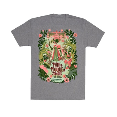 傲慢偏见僵尸文学文艺短袖T恤