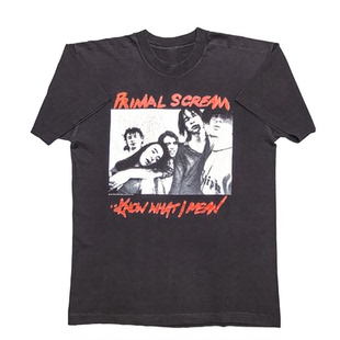Primal Scream原始呐喊乐队迷幻摇滚美式高街vintage短袖宽松T恤