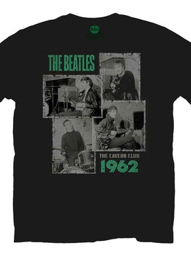 披头士The Beatles 1962The Cavern club纪念版列侬复古重磅T恤