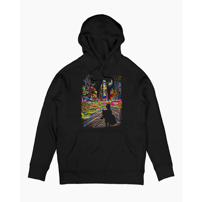 不夜城美式古着高街连帽卫衣