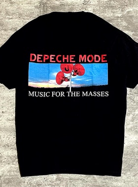 music for the masses大众音乐DEPECHE MODE电子流行乐队短袖T恤