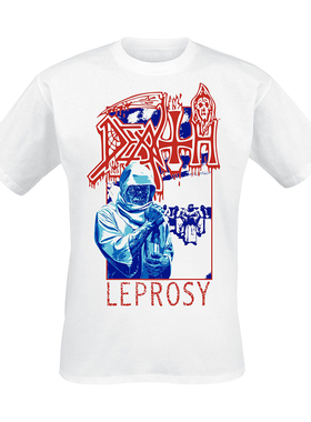 DEATH金属乐队摇滚Thrash鞭挞金属美式vintage人物图暗黑短袖T恤