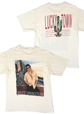 BRUCE SPRINGSTEEN布鲁斯·斯普林斯汀-1992年北美幸运镇 短袖T恤