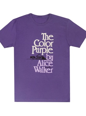 the color purple by alice walker设计的紫色 文学系列直喷短袖T