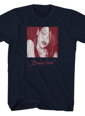 女歌手Aaliyah艾莉雅·达娜·豪顿 美式复古经典oversize高街T恤