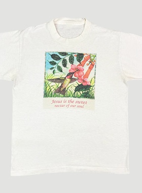 90's Jesus Is The Nectar of Life 生命甘露文艺休闲美式短袖T恤