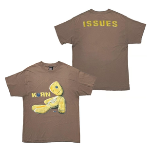 korn科恩乐队潮牌摇滚Rock美式 男纯棉直喷T恤 复古潮流高街短袖