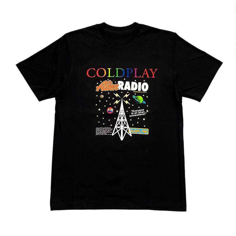 酷玩乐队Coldplay摇滚风短袖T恤图片