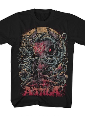 匈人帝国领袖Attila阿提拉 美式复古经典oversize高街vintage短袖