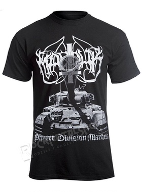 马杜克乐队Marduk 斯堪的纳维亚黑色金属美式复古夏季纯棉短袖T恤