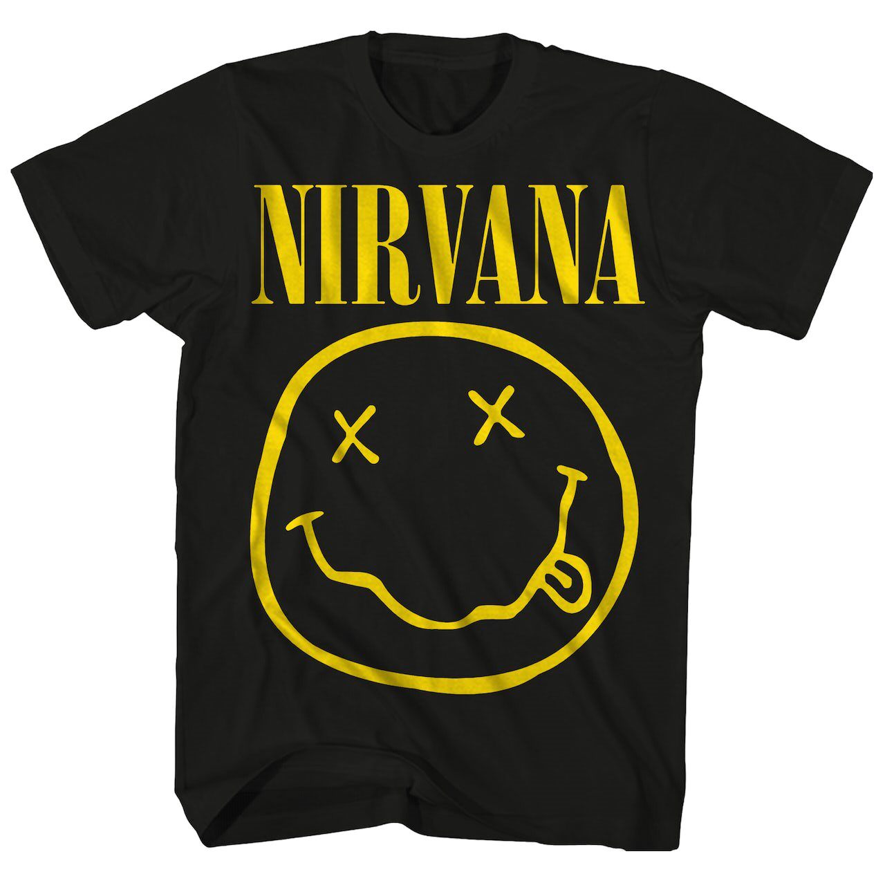 Nirvana涅槃乐队经典笑脸摇滚Smiley Face Logo oversize朋克T恤