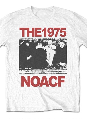THE1975乐队专辑NOACF英国另类摇滚音乐朋克纯棉宽松直喷短袖T恤