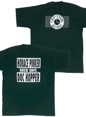 Horace Pinker歌手1995OFF TIME RECORDS关闭时间记录 短袖T恤