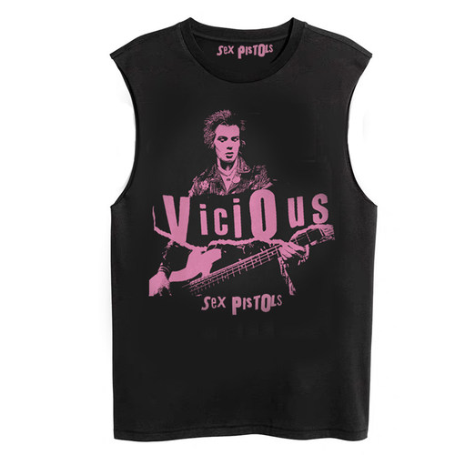 SEXPISTOLS无袖朋克朋克T恤