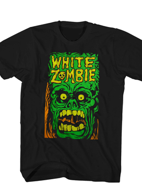 WHITE ZOMBIE白僵尸摇滚乐团Green Monster Yell绿色怪物呐喊T恤