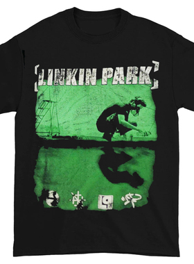 2025Linkin Park林肯公园摇滚乐队美式街头涂鸦复古直喷印花短T恤