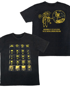 2026新款Radiohead电台司令乐队Black Tour伦敦演唱会版键盘男T恤