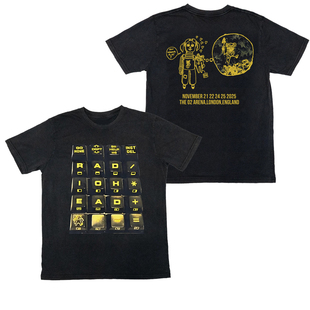 2026新款Radiohead电台司令乐队Black Tour伦敦演唱会版键盘男T恤