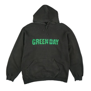 秋季上新Green Day绿日乐队摇滚朋克复古欧美宽松男纯棉连帽卫衣