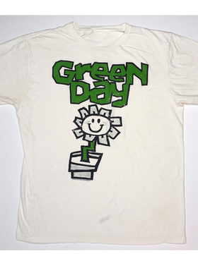 夏季新款 绿色的一天-2013年克朗克花盆 复古高街vintage短袖T恤