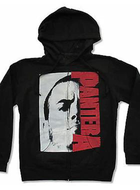 潘多拉乐队PANTERA金属摇滚朋克宽松直喷男女款黑红秋冬连帽卫衣