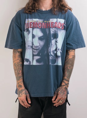 The Lemonheads乐队摇滚美式vintage复古高街休闲宽松男女短袖T恤