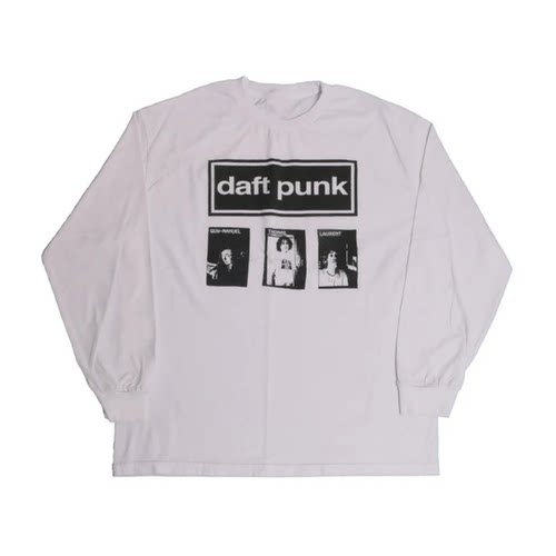 蠢朋克DaftPunk宽松纯棉长袖T恤