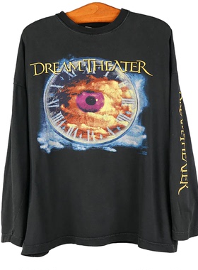 梦剧院Dream Theater乐队前卫金属摇滚美式vintage宽松男长袖T恤