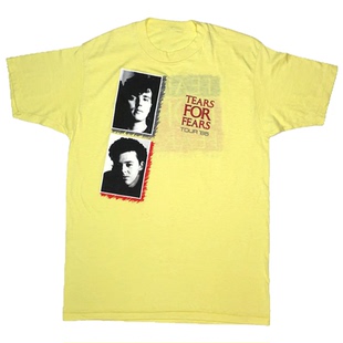 Tears For Fears恐惧之泪乐队流行摇滚欧美风文艺休闲宽松短袖T恤