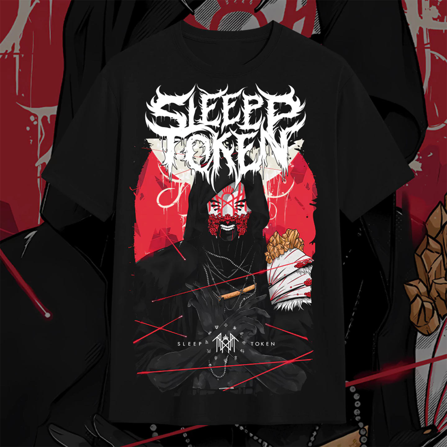 SleepToken美式暗黑乐队潮牌T恤
