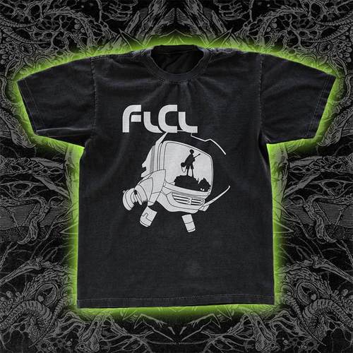 FLCL特别的她复古朋克美式短袖男