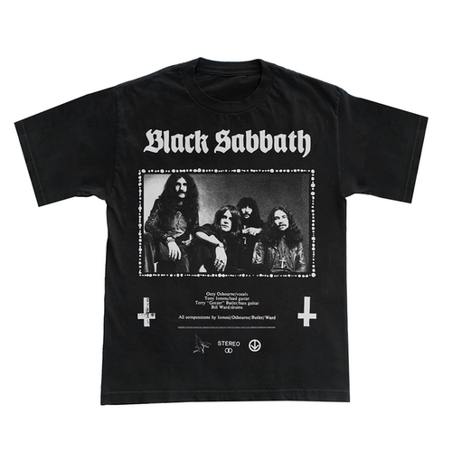 BlackSabbath黑色安息日乐队T恤